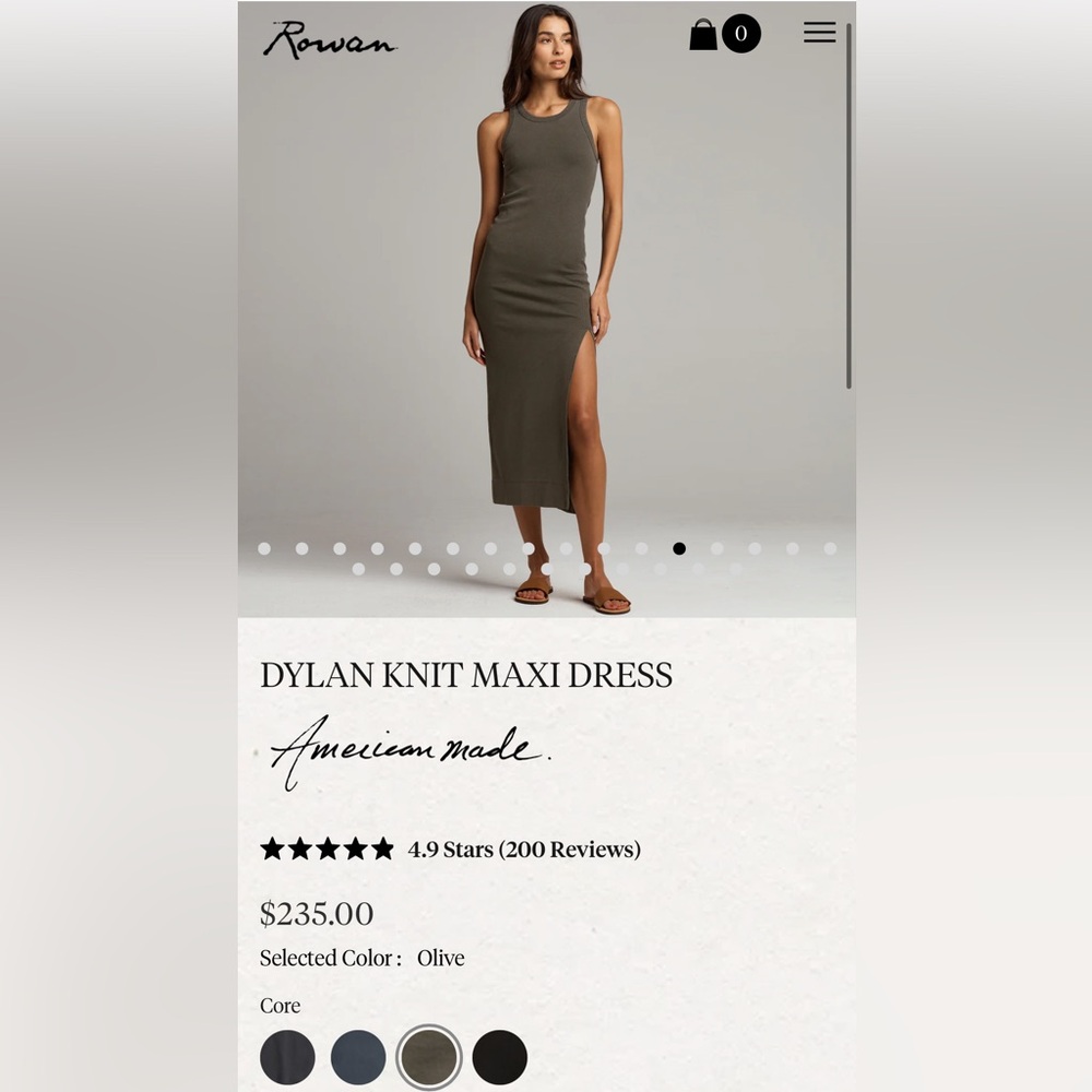 Rowan Olive Sleeveless Maxi Dress